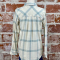 Thread and Supply Gracelyn Shirt in Cream Aqua Mist Plaid-111 - Woven Top F/W (June- Nov)-Little Bird Boutique