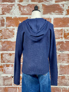 Rowdy Hoodie Sweater in Navy-131 - Sweaters F/W (June - Nov)-Little Bird Boutique