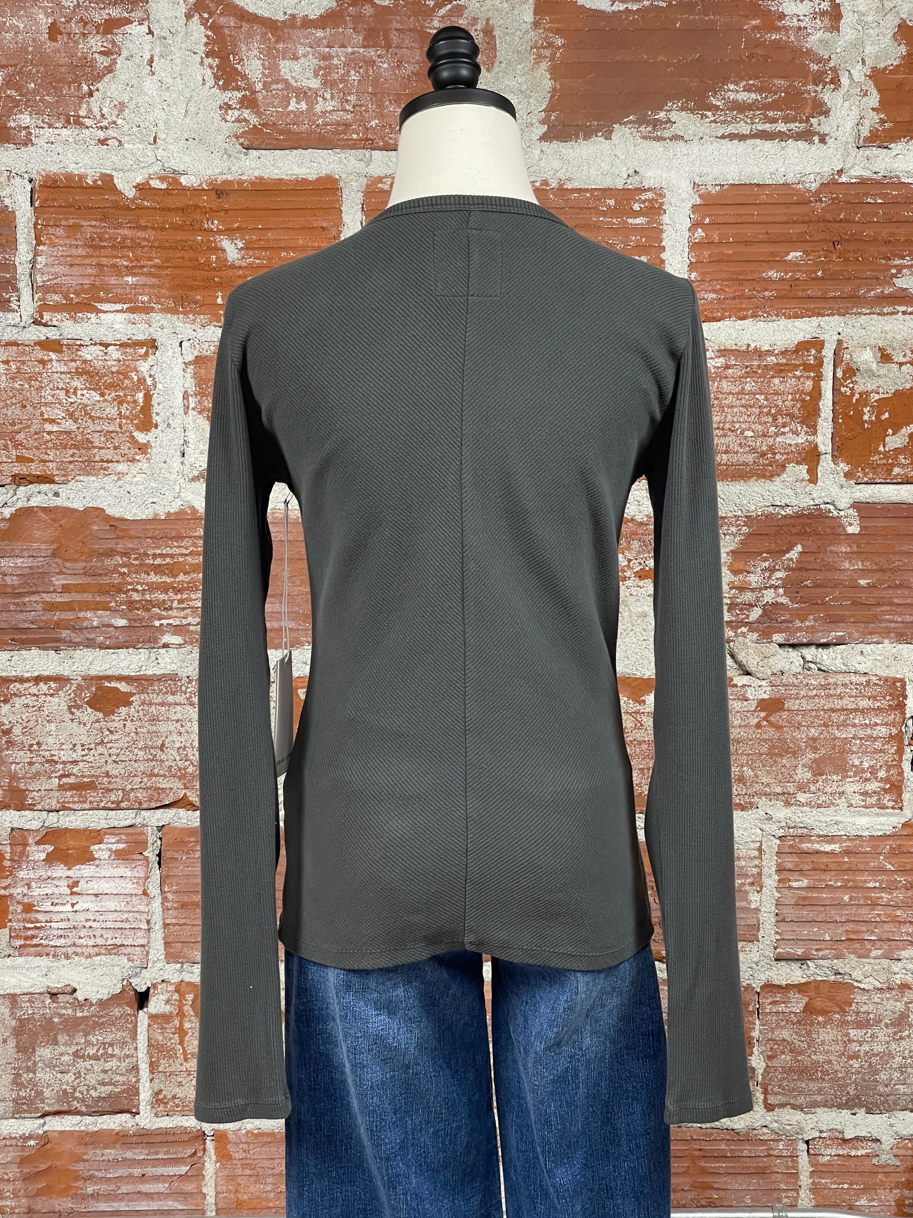 Dear John Marlowe Top in Dark Moss-121 - Jersey Tops F/W (June - Nov)-Little Bird Boutique