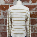 Sanctuary Chill Vibe Sweater in Chalk and Gold Stripe-132 - Sweaters S/S (Dec - May)-Little Bird Boutique