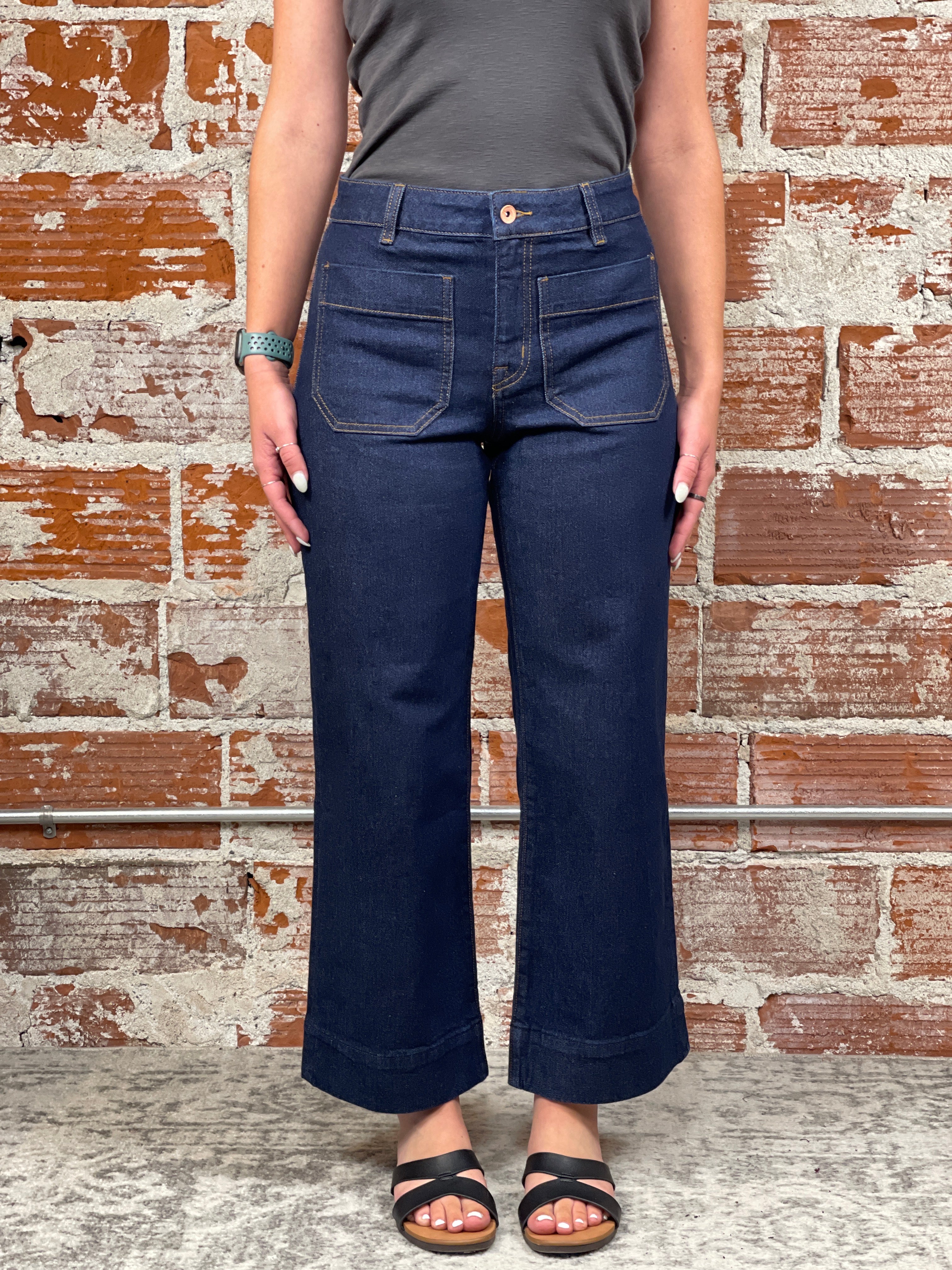 Sanctuary The Marine Denim Trouser in Magnetic-210 Denim-Little Bird Boutique