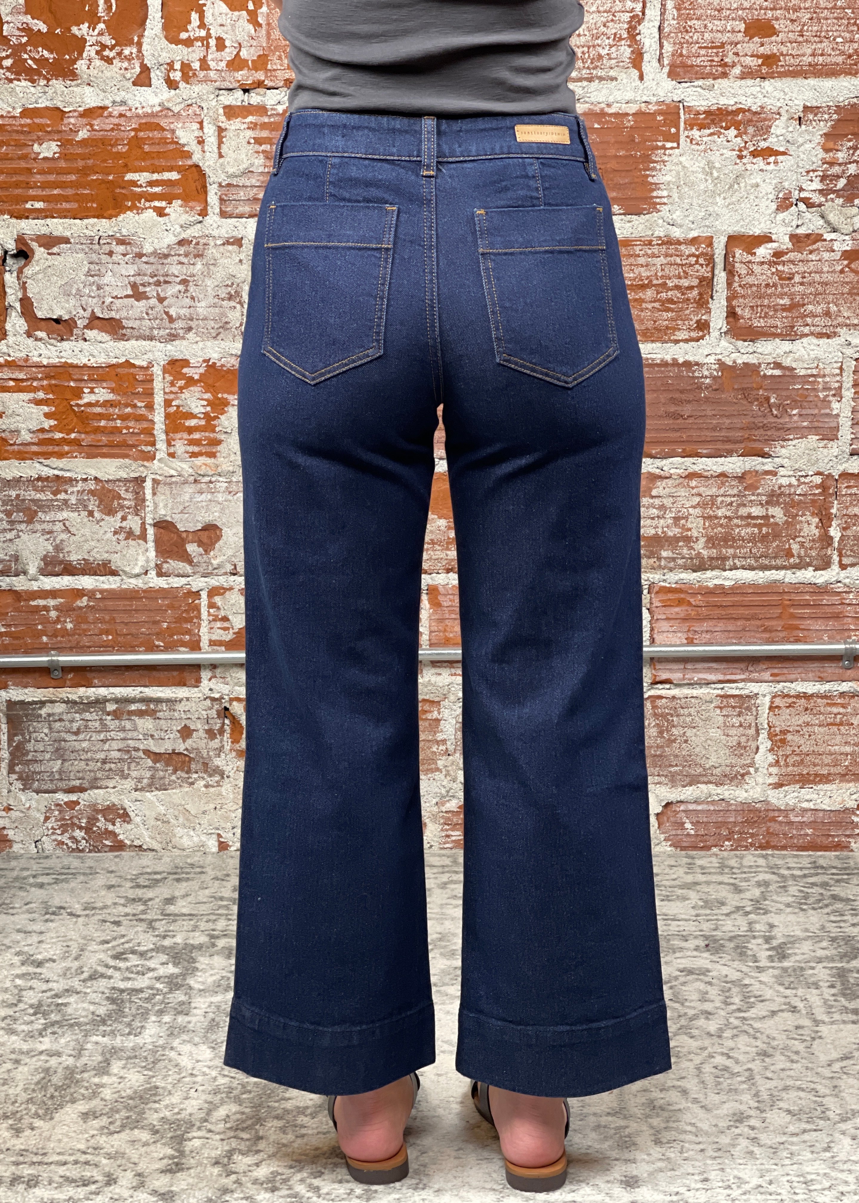 Sanctuary The Marine Denim Trouser in Magnetic-210 Denim-Little Bird Boutique