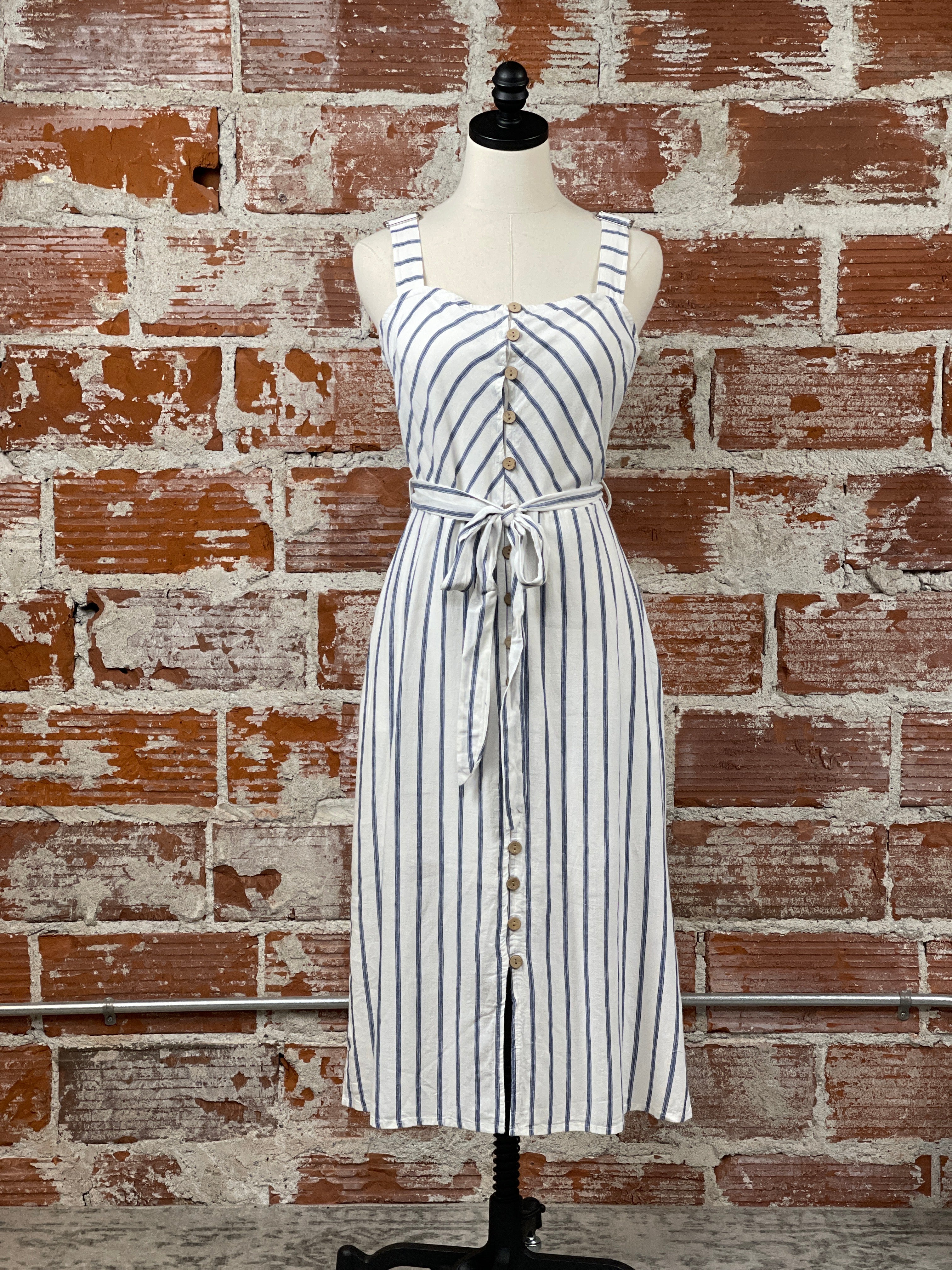 Jak and Rae Amber Dress in White and Navy-151 Dresses - Short-Little Bird Boutique