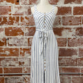 Jak and Rae Amber Dress in White and Navy-151 Dresses - Short-Little Bird Boutique