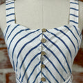 Jak and Rae Amber Dress in White and Navy-151 Dresses - Short-Little Bird Boutique