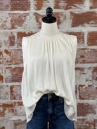 Zoie Top in Ivory-111 - Woven Top F/W (June- Nov)-Little Bird Boutique