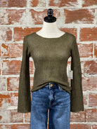 Dex Amiri Sweater in Deep Olive-131 - Sweaters F/W (June - Nov)-Little Bird Boutique