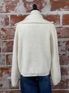 Molly Knit Jacket in Off White-131 - Sweaters F/W (July - Dec)-Little Bird Boutique