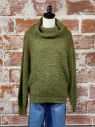 Ellison Sweater in Khaki-131 - Sweaters F/W (June - Nov)-Little Bird Boutique