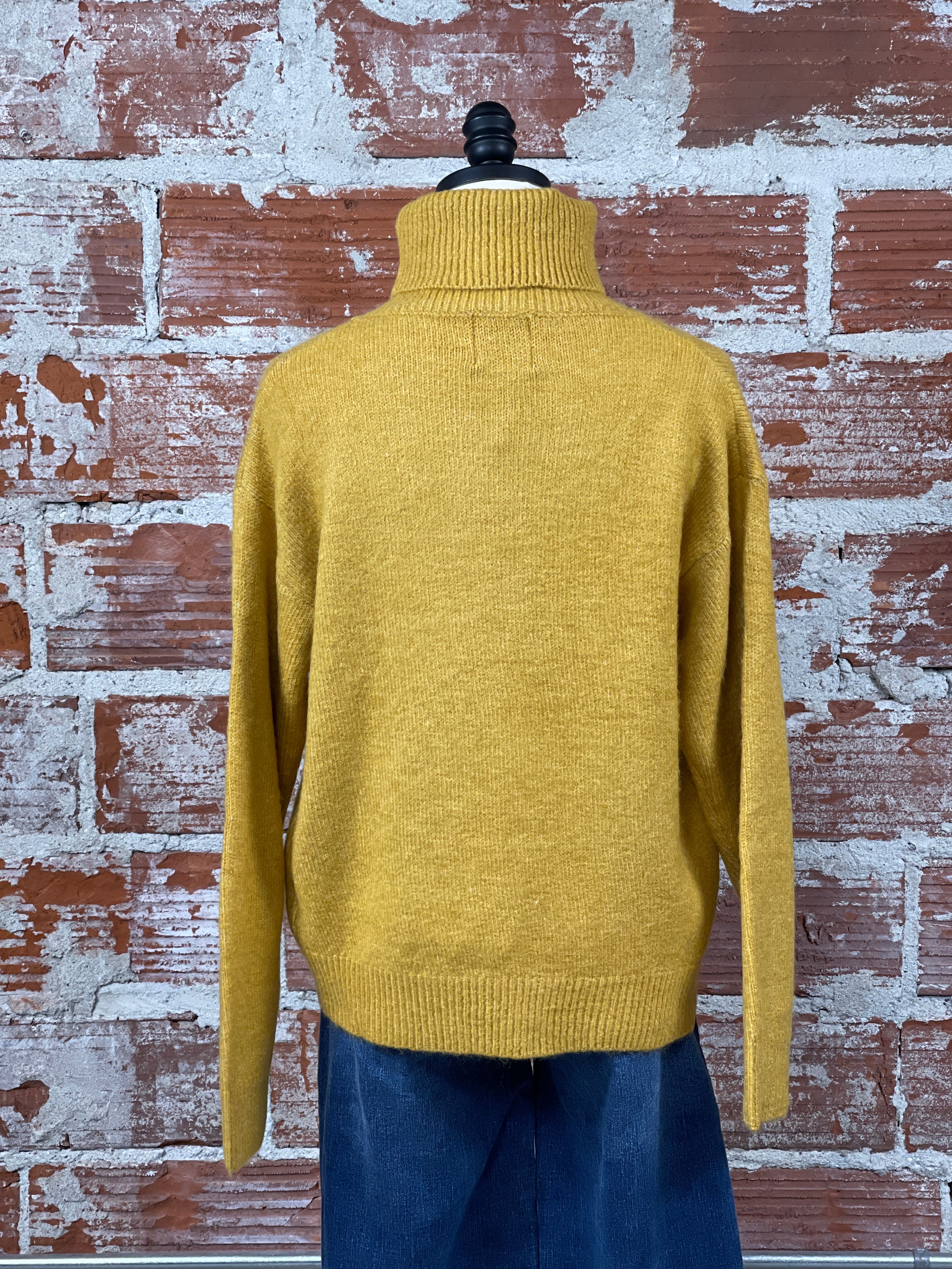 Natalie Sweater in Yellow Saffron-131 - Sweaters F/W (June - Nov)-Little Bird Boutique