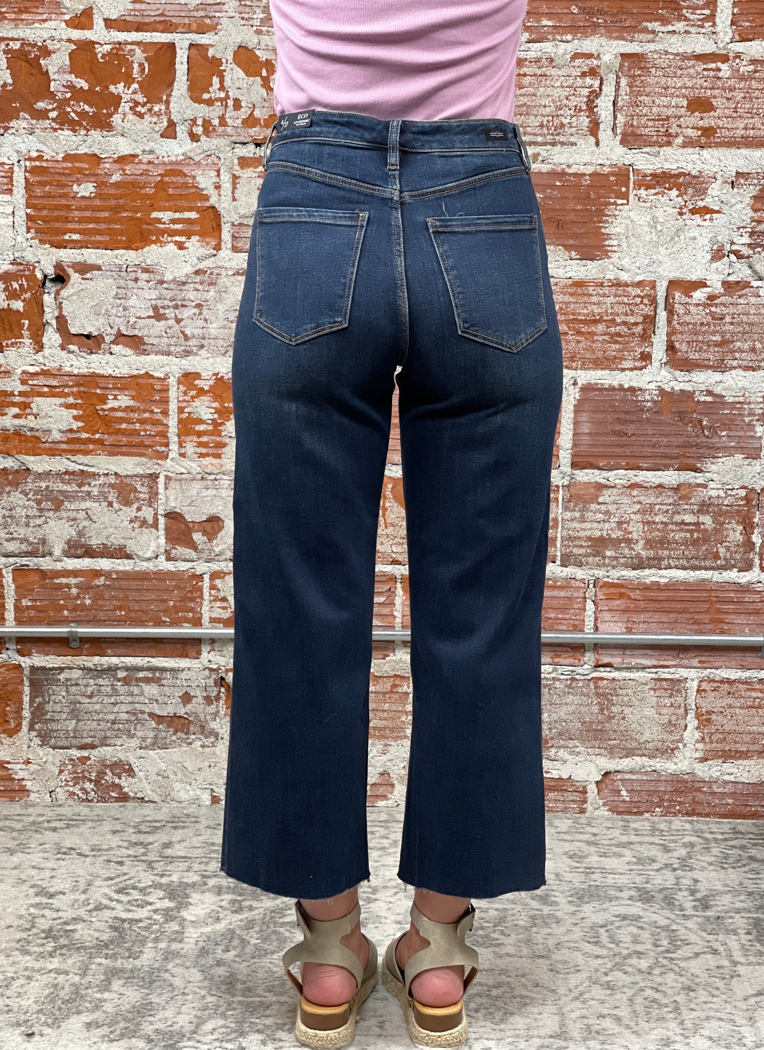 Liverpool High Rise Crop Jeans in Eastmoor-210 Denim-Little Bird Boutique