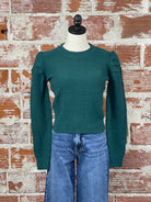 Robyn Sweater in Dark Green-131 - Sweaters F/W (June - Nov)-Little Bird Boutique