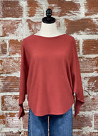 Kerisma Ryu Thin Top in Red Ochre-131 - Sweaters F/W (June - Nov)-Little Bird Boutique