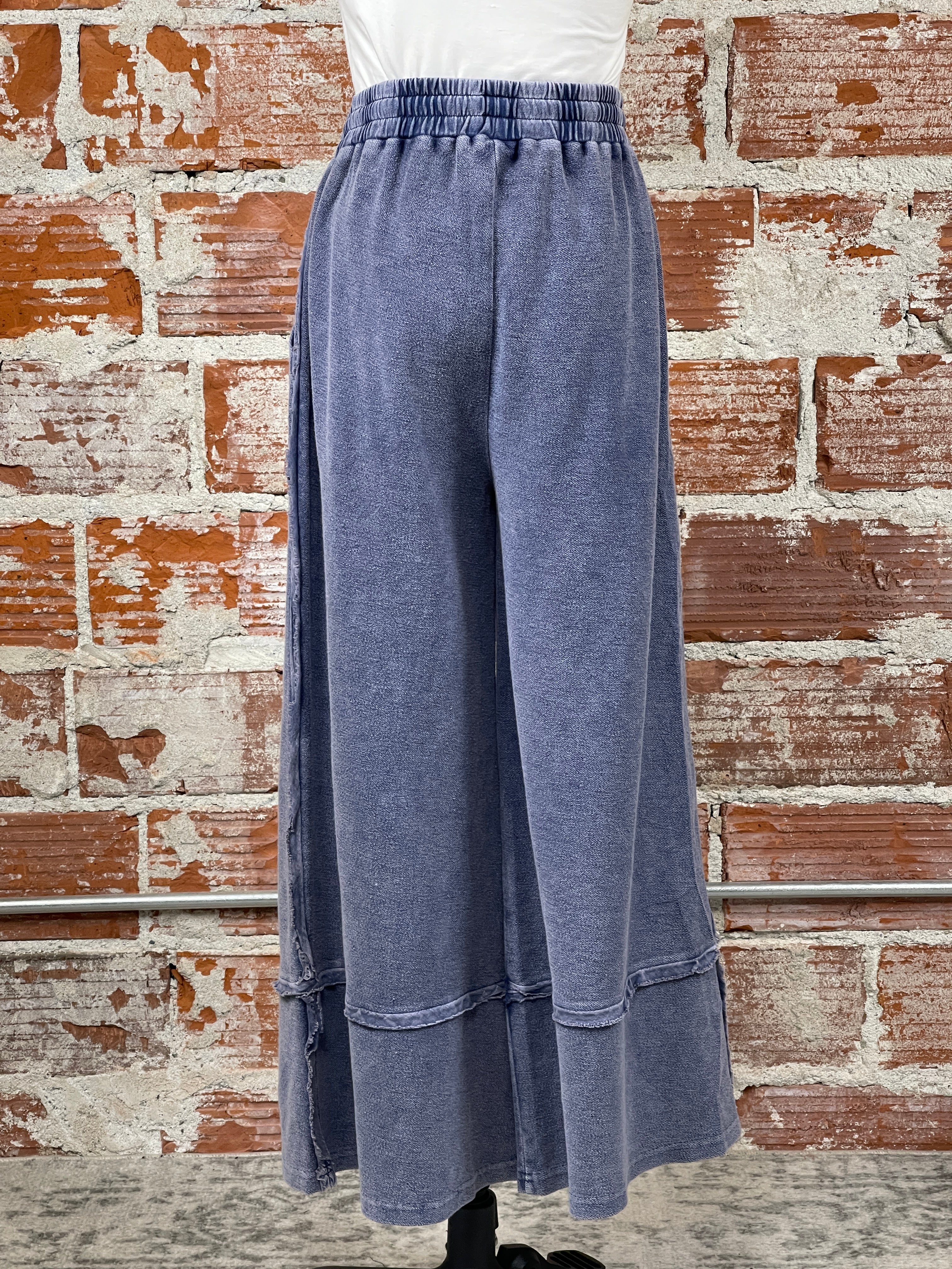 Easel Lilly Joggers in Midnight Blue-220 Pants-Little Bird Boutique