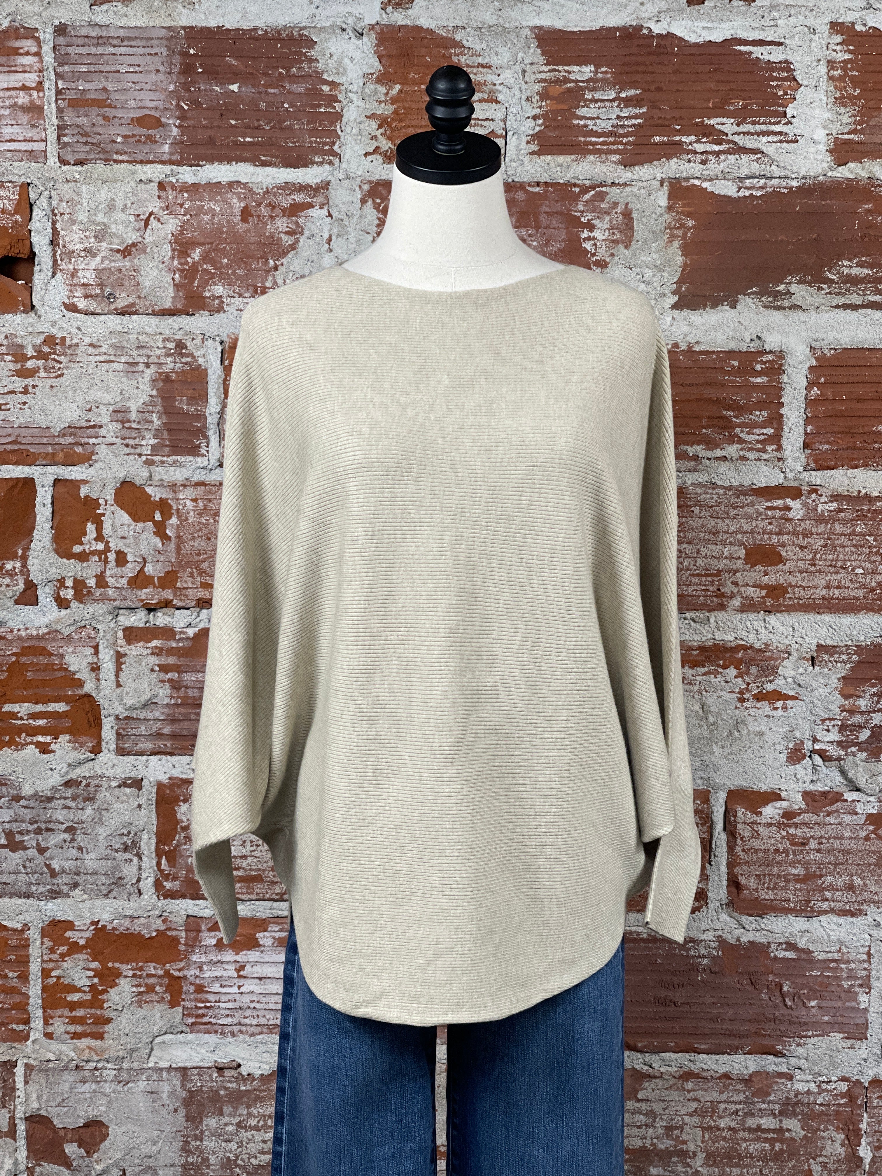 Kerisma Ryu Top in Light Khaki-131 - Sweaters F/W (June - Nov)-Little Bird Boutique