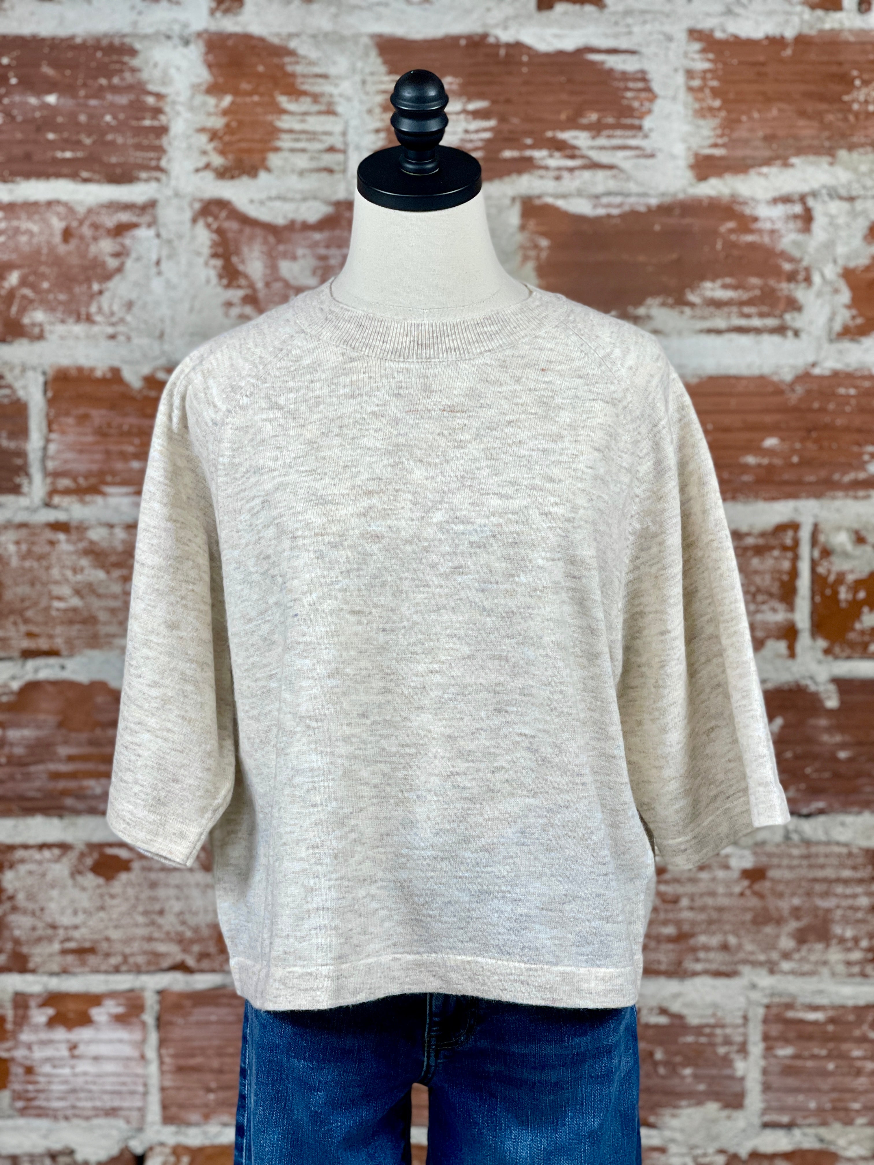 Ulla Sweater in Natural-131 - Sweaters F/W (June - Nov)-Little Bird Boutique