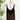 Liverpool Sleeveless Woven Top w/Lace in Dark Espresso and Black-111 - Woven Top F/W (June- Nov)-Little Bird Boutique