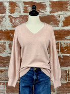 Mila Sweater in Blush-131 - Sweaters F/W (June - Nov)-Little Bird Boutique