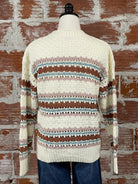 Carlisle Sweater in Off White and Mauve Multi-131 - Sweaters F/W (June - Nov)-Little Bird Boutique