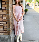 Sophie Dress in Red and White Stripe-152 Dresses - Long-Little Bird Boutique