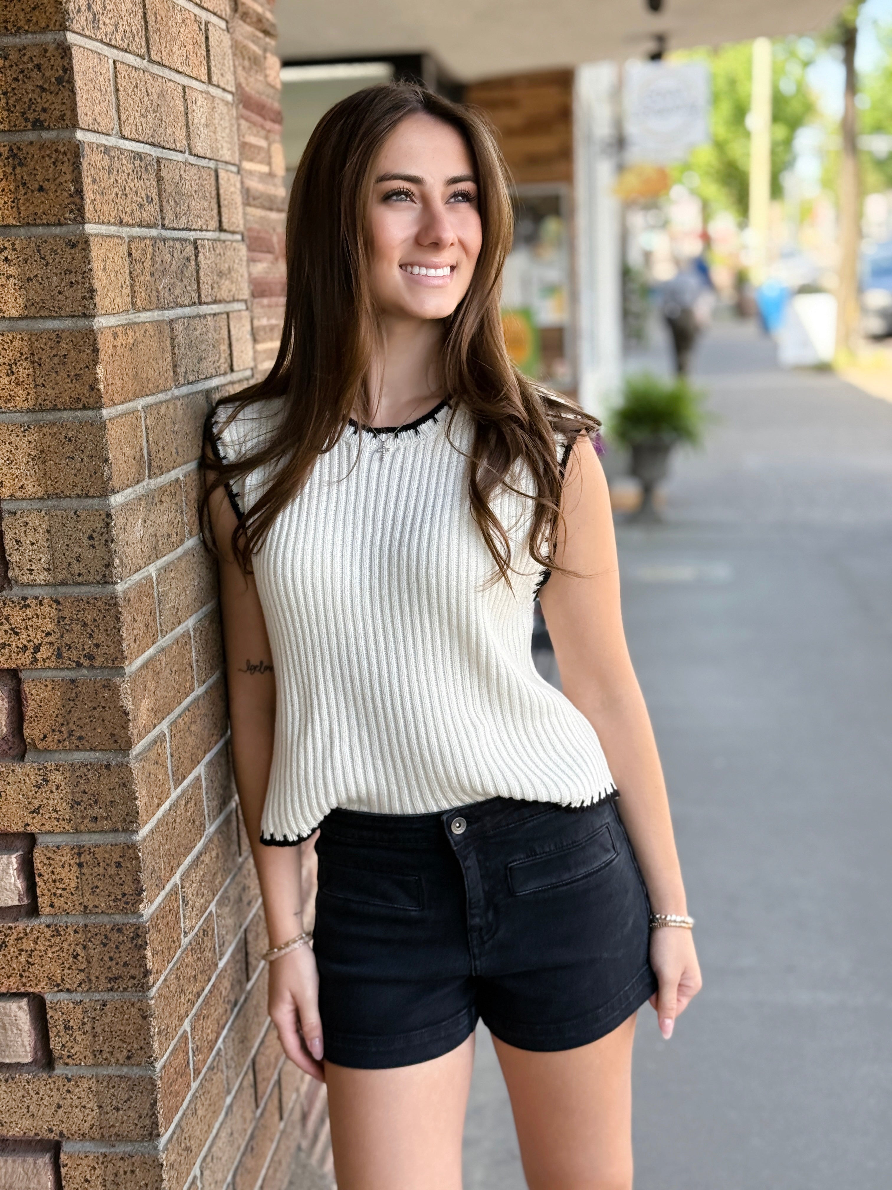 Sanctuary Voyage Shorts in Black-232 Shorts-Little Bird Boutique