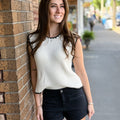 Everette Sweater in Ivory-132 - Sweaters S/S (Dec - May)-Little Bird Boutique