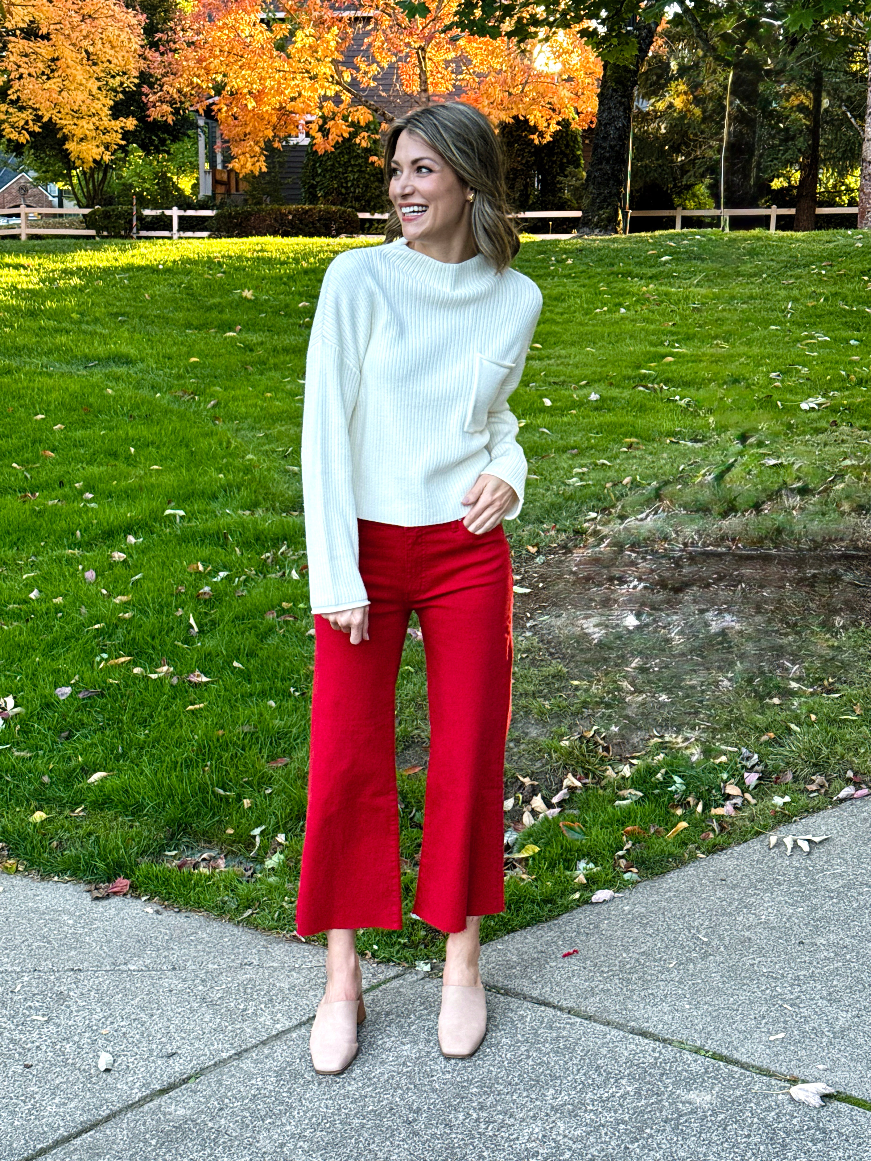 Kut from the Kloth Meg Pants in Ruby Red-220 Pants-Little Bird Boutique