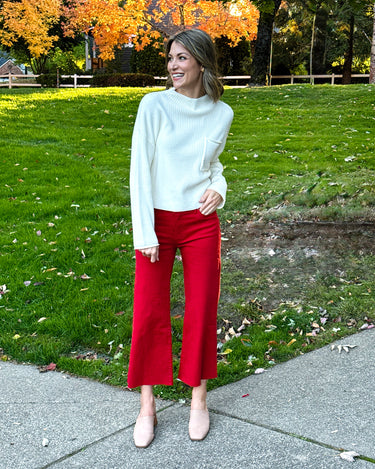 Kut from the Kloth Meg Pants in Ruby Red-220 Pants-Little Bird Boutique