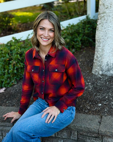 Thread and Supply Elsie Shirt in Black Tomato Plaid-111 - Woven Top F/W (June- Nov)-Little Bird Boutique