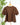 THML Suede V-neck Top in Brown