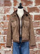 Liverpool Trucker Jacket in Vintage Umber-141 Outerwear Coats & Jackets-Little Bird Boutique