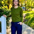 Sanctuary Must-Have Cardi in Martini Olive-131 - Sweaters F/W (June - Nov)-Little Bird Boutique