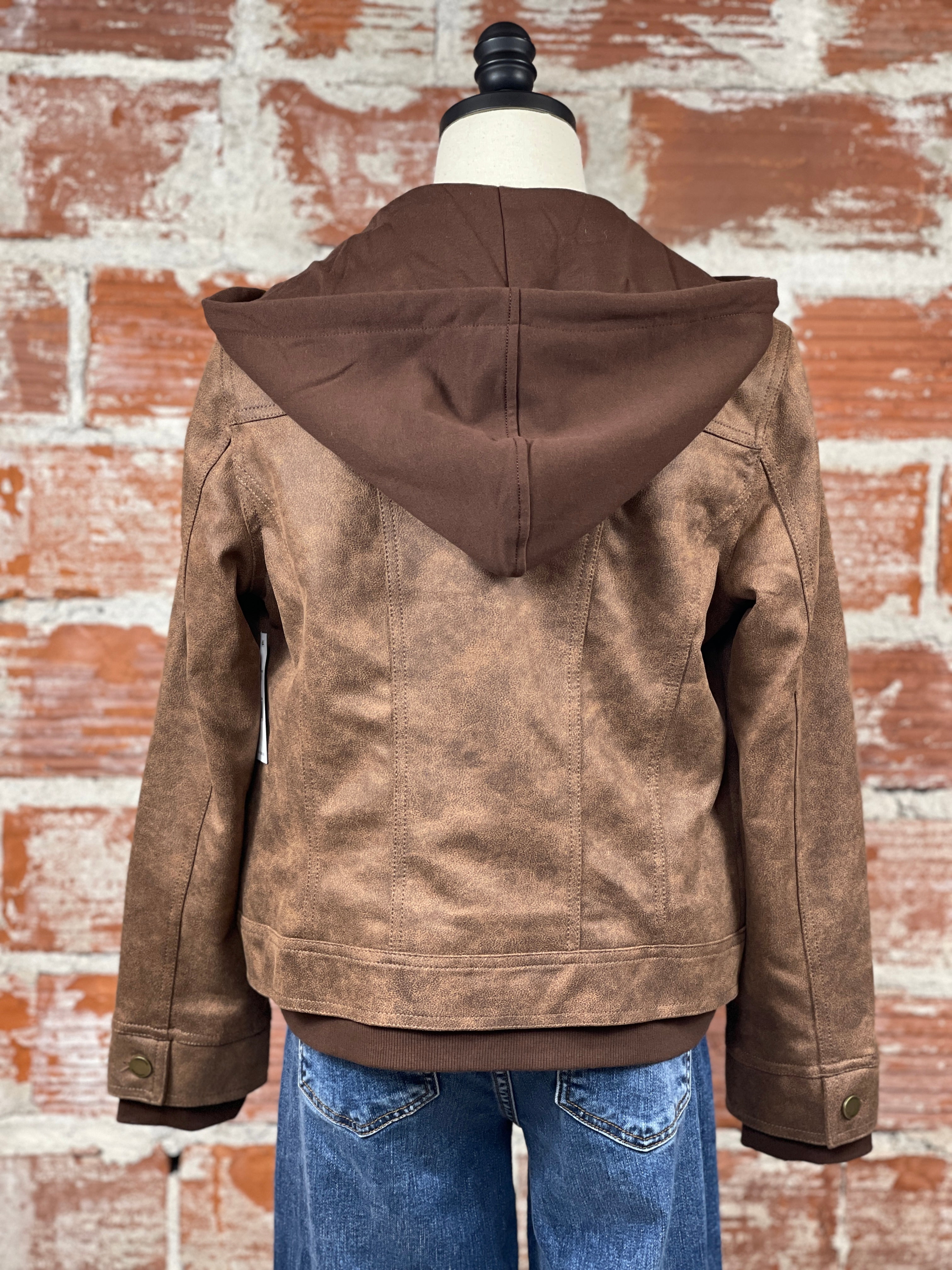 Liverpool Trucker Jacket in Vintage Umber-141 Outerwear Coats & Jackets-Little Bird Boutique