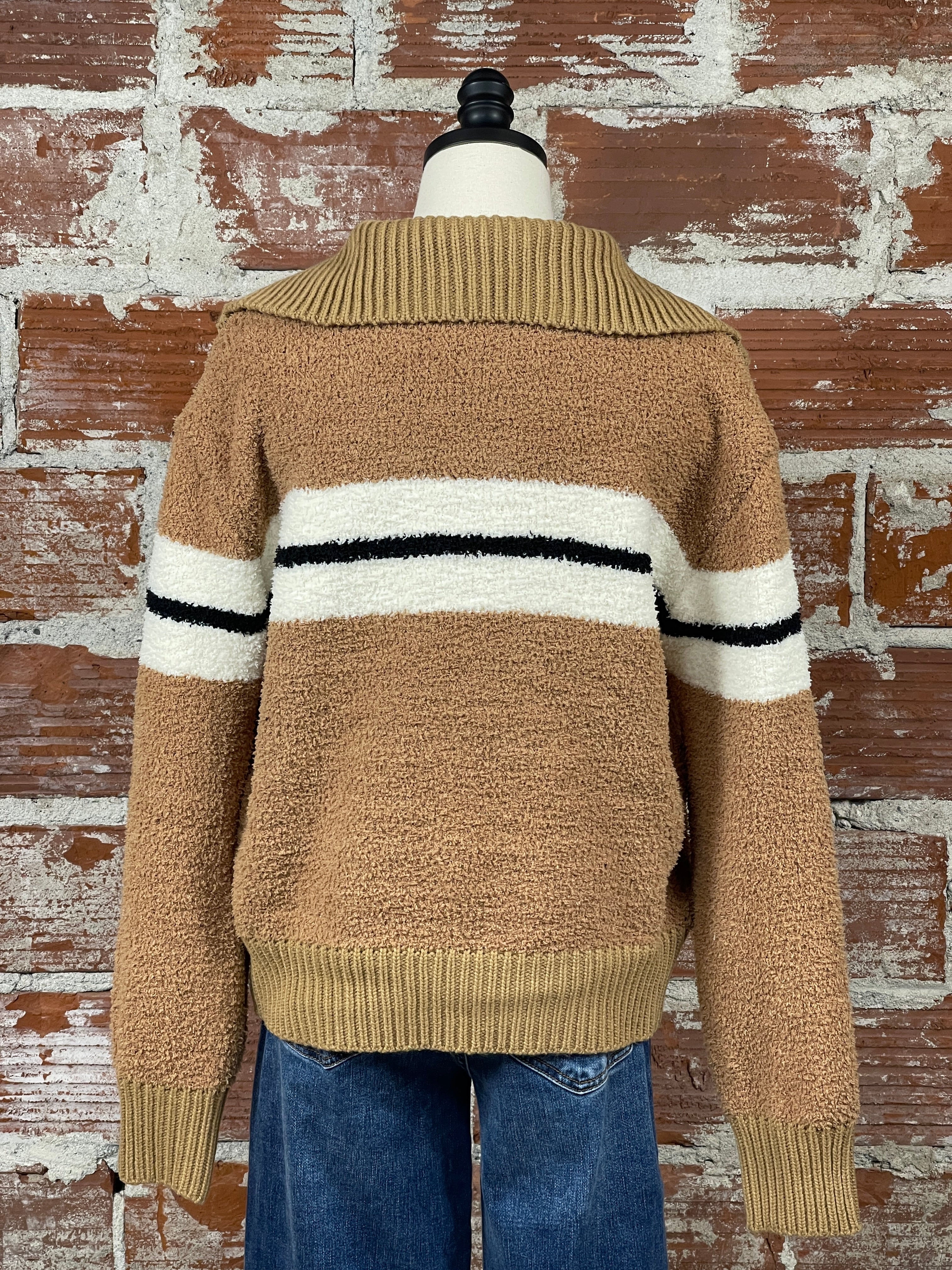 Solanda Sweater in Brown-131 - Sweaters F/W (June - Nov)-Little Bird Boutique