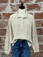 Calliope Sweater in White Beach-131 - Sweaters F/W (June - Nov)-Little Bird Boutique