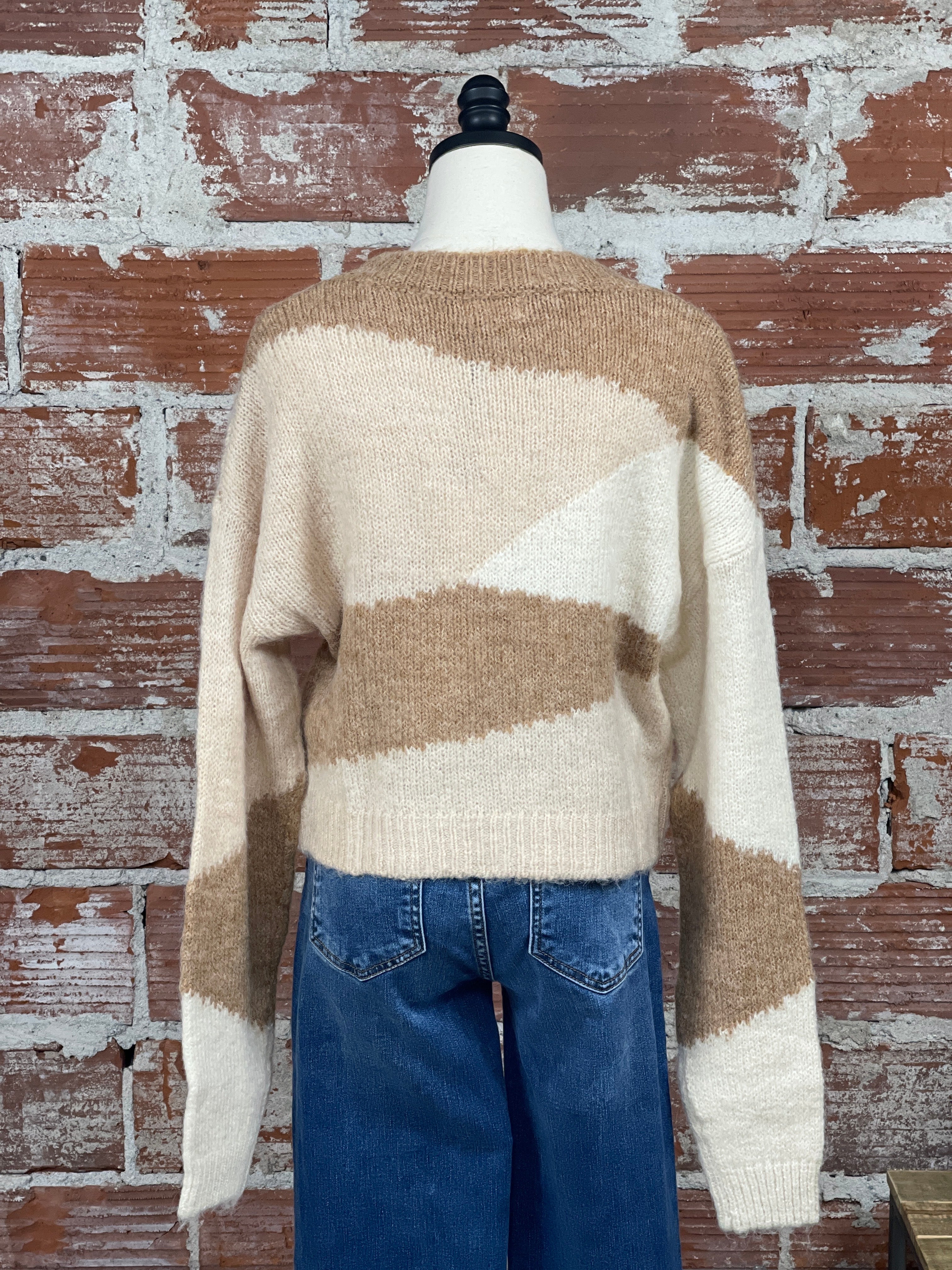 Desert Sky Sweater in Tan-131 - Sweaters F/W (June - Nov)-Little Bird Boutique