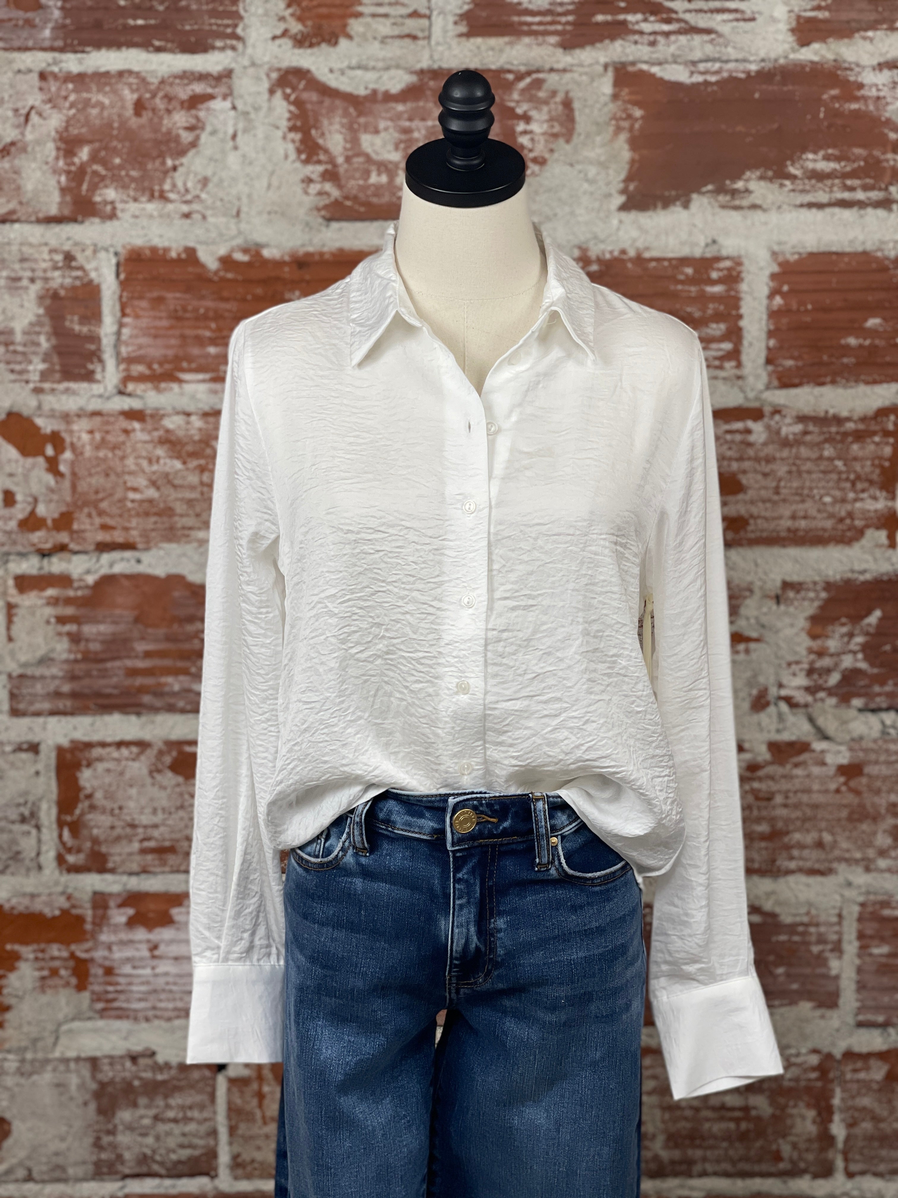 Dex Day To Night Top in White-111 - Woven Top F/W (June- Nov)-Little Bird Boutique