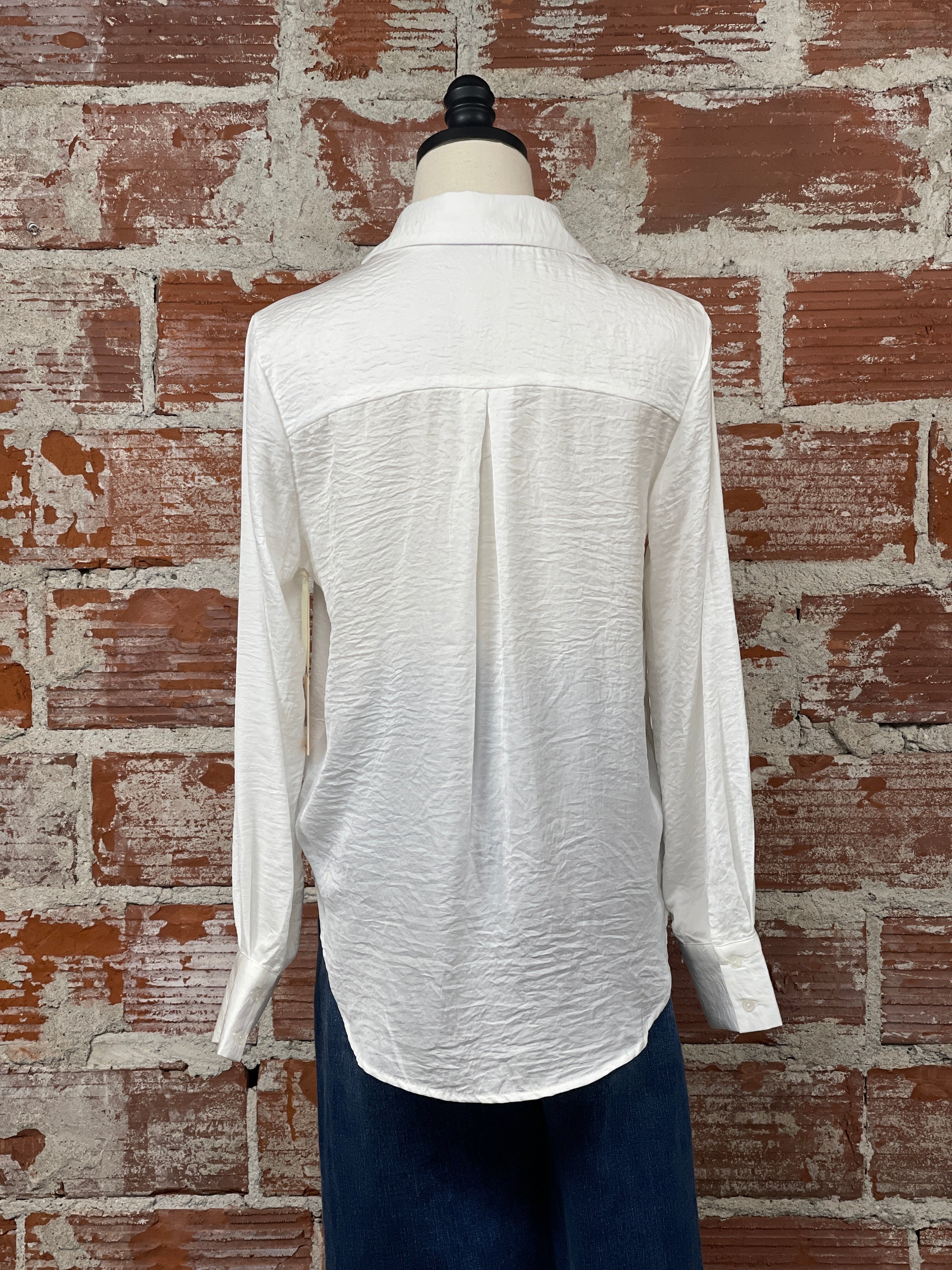 Dex Day To Night Top in White-111 - Woven Top F/W (June- Nov)-Little Bird Boutique