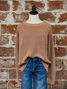 Suzanne Sweater in Terracotta-131 - Sweaters F/W (June - Nov)-Little Bird Boutique