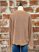 Suzanne Sweater in Terracotta-131 - Sweaters F/W (June - Nov)-Little Bird Boutique