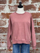 Out For a Walk Sweatshirt in Dusty Coral-142 Sweatshirts & Hoodies-Little Bird Boutique