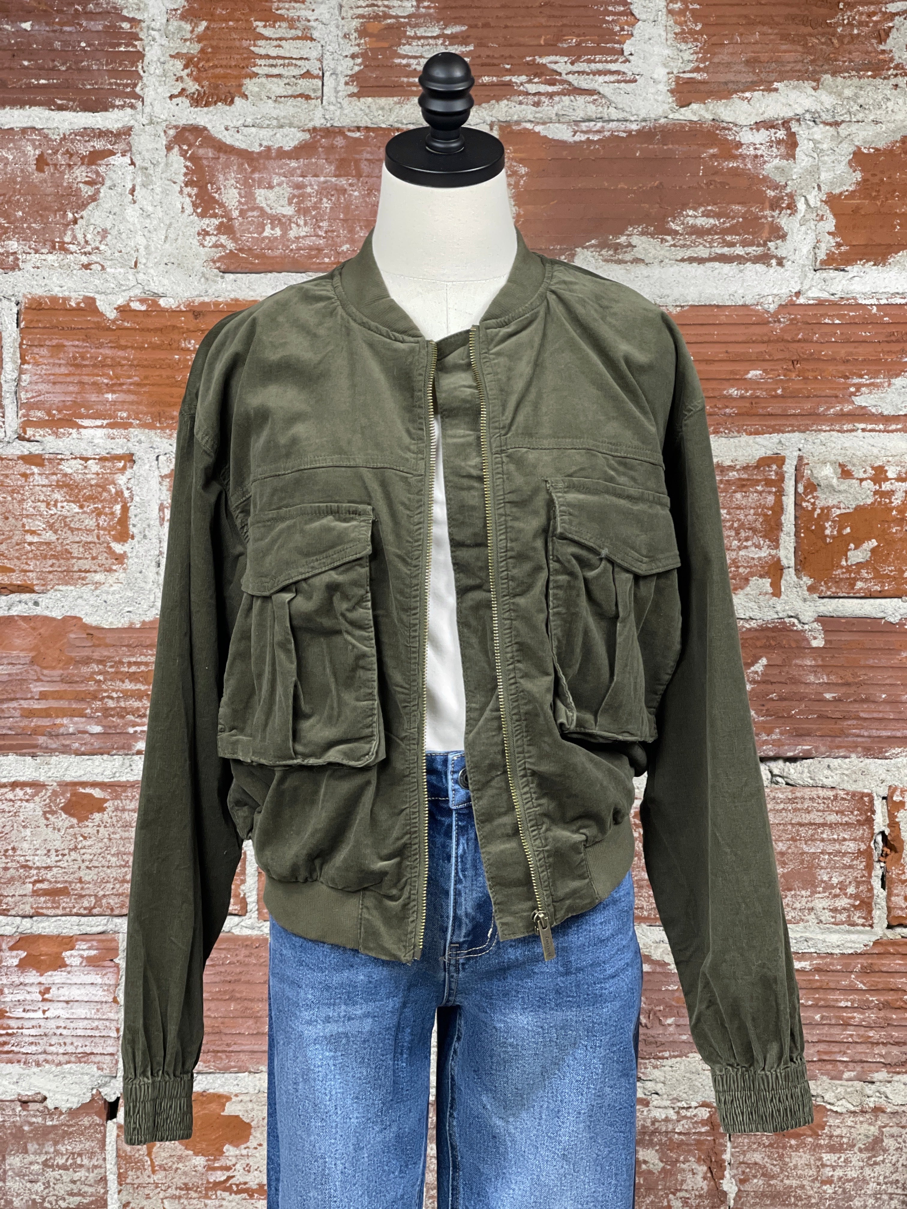 Sanctuary Surplus Bomber Jacket in Burnt Olive-141 Outerwear Coats & Jackets-Little Bird Boutique