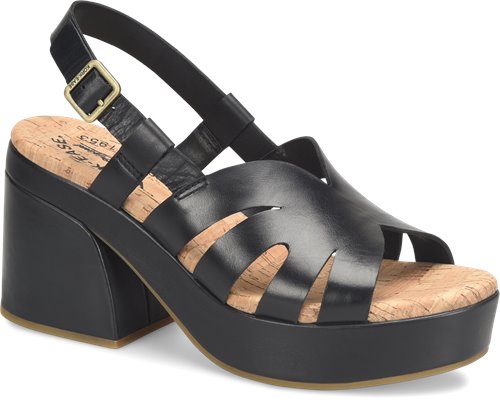 Kork ease black sandals hot sale