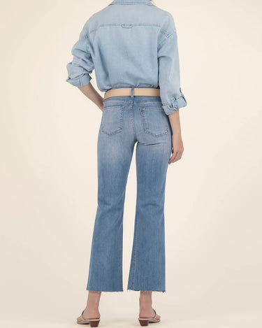 Kut from the Kloth Kelsey Ankle Flare Jeans in Dignified Wash-210 Denim-Little Bird Boutique