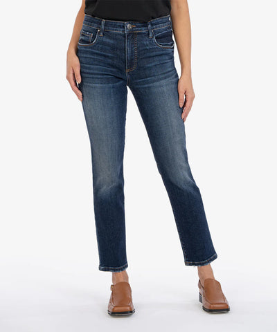 KUT Reese High Rise Ankle Straight Denim in Enchantment