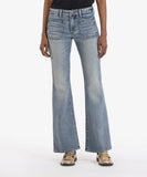 KUT From The Kloth Ana Flare with Patch Pockets in Glamour Wash-210 Denim-Little Bird Boutique