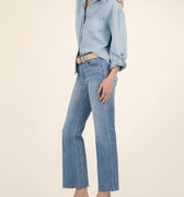 Kut from the Kloth Kelsey Ankle Flare Jeans in Dignified Wash-210 Denim-Little Bird Boutique