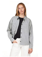 Sanctuary Ivy Shirt in Yacht Stripe-141 Outerwear Coats & Jackets-Little Bird Boutique