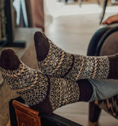 Nordic Socks Merino Wool in Perform™ in Chocolate-311 Fashion Accessories-Little Bird Boutique