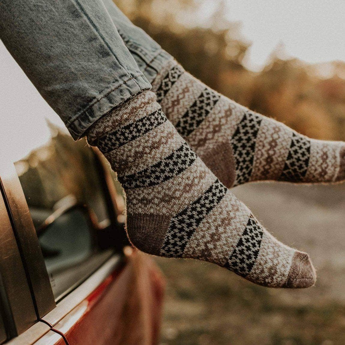 Nordic Socks Merino Wool in Perform™ in Cinnamon-311 Fashion Accessories-Little Bird Boutique